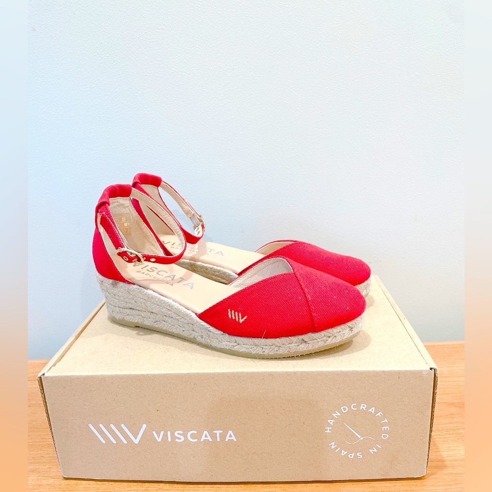 Viscata Cherry Formica Espadrille Sandal - EU 37